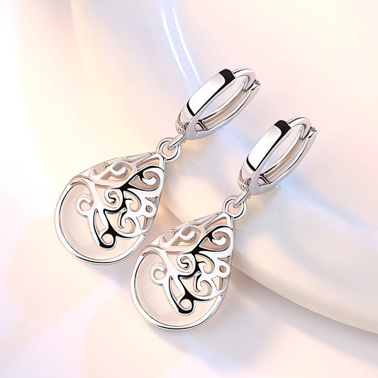 Moonlight Opal Totem Earrings (925 Sterling Silver)