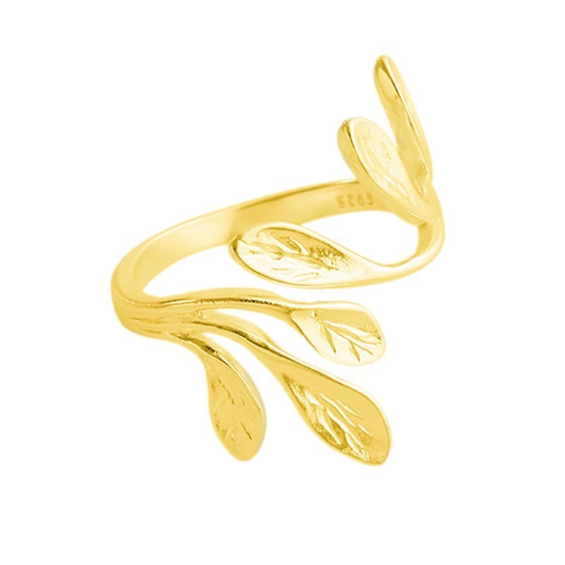 Tree Leaf Golden Ring